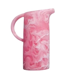 Jarra de resina ecológica moderna con asa para servir agua, jugo, leche, para uso en el hogar, cocina, restaurante, fiestas. - Product Image 1