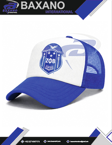 Gorra Trucker con Impresión 3D de la Hermandad Zeta Phi Beta ZPB - Diseño Verde y Rosa de Primera Calidad, Gorra Trucker de la Hermandad ZPB - Product Image 6