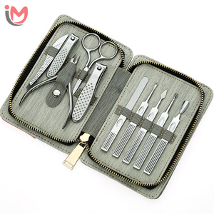 Durable 10-Piece <b>Nail</b> Art Manicure Set Includes Stainless Steel Clipper <b>Scissors</b> Tweezer & Knife Professional Pedicure Manicure - Product Image 1
