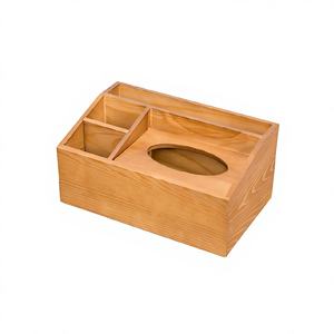 Boîte à mouchoirs en bois imperméable de qualité standard, porte-serviettes décoratif, distributeur, design personnalisé, écologique, pour la maison - Product Image 1