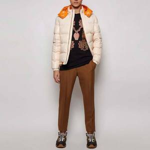 Customizable Men's High Street Winter puffer <b>Jackets</b> Long Sleeve Waterproof Eco-Friendly Breathable Hooded 100% Polyester Canvas - Product Image 4