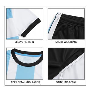 Ensemble de Maillots de Football Modernes 2026 – Tenue de Foot Tendance à Séchage Rapide Personnalisable pour Équipes - Product Image 6