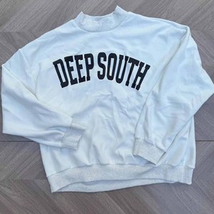 Uri Cheerleading Custom Ladies <b>Mock</b> <b>Neck</b> Sweatshirt Leopard Print Polka Dot Tackle Twill Chenille Patch - Product Image 4