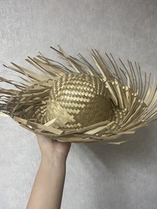 Sombrero de Paja Natural con Rayas - Sombrero de Paja de Verano para Hombre - Accesorios Unisex de Seagrass para Viajes, Fiestas, Bodas y Eventos - Product Image 1