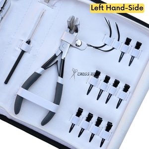 Kit d'outils professionnel pour extensions capillaires : Pince à kératine K Tip, dissolvant de kératine, outil pour micro-anneaux et pinces à cheveux – Usage professionnel en salon - Product Image 4