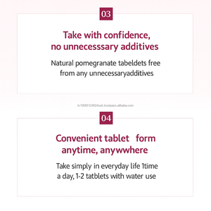 แท็บเล็ตทับทิมเกาหลีสารอาหารสำหรับผู้หญิงผลิตภัณฑ์เสริมความงาม - Product Image 3