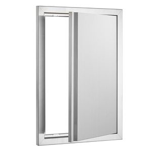 Porta da Cucina Esterna in Acciaio Inossidabile 17x24, Montaggio a Parete Singolo a Incasso Verticale per Accesso BBQ - Product Image 1