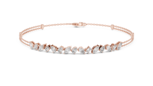 AFFORDABLE LAB GROWN 1.5CT MIX CUT DIAMOND RHODIUM PLATED LUXURY BRACELET <b>SET</b> 18KT SOLID WHITE <b>GOLD</b> WOMEN DAILY/OFFICE WEAR - Product Image 5