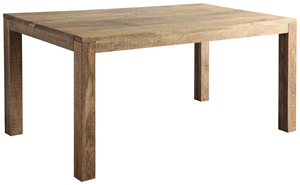 Mesa de Comedor Moderna de Madera Maciza de Mango con Acabado Superficial Rugoso y Liso, Forma Cuadrada, 4 Patas, para Hogar y Cocina - Product Image 2