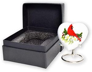 Traditional Aluminum Heart Shape Funeral <b>Keepsake</b> Urn <b>Memorial</b> Ash Container Crafted With Elegant Surface Finish - Product Image 5