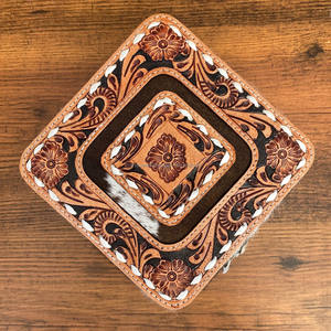 เครื่องประดับหนังวัวคุณภาพสูงต่างหูแหวนสีส้มกล่องเก็บของแบบพกพากล่องเก็บซิปทันสมัย - Product Image 4