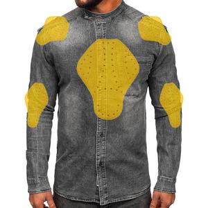 Veste zippée délavée à l'acide multi-poches de haute qualité Veste en jean personnalisée Vestes de moto d'été - Product Image 1