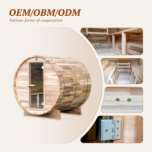 Envío DDP a Santiago y San Antonio: Sauna de Barril de Cedro Rojo al por Mayor |   ETL CE |   Solución Integral para Proyectos de Bienestar - Product Image 5