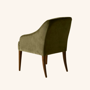 Silla de Comedor Moderna de Madera de Teca, Silla Tapizada con Estructura de Teca Sólida para Restaurante, Cafetería y Muebles de Interior para el Hogar - Product Image 3