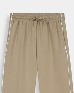 Pantalon de jogging taille haute respirant pour femme avec cordon de serrage, décontracté, mi-long, devant plat, printemps, vente en gros OEM - Product Image 4