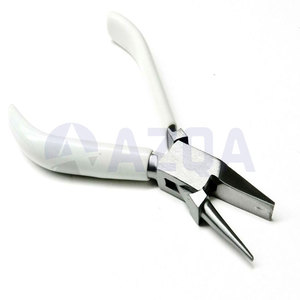 Professional Stainless Steel Ring Forming Plier With White PVC Grip Handle For Jewelry Making And Body Piercing - Product Image 5