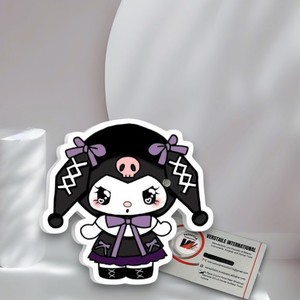 Outils d'extension de cils en acrylique personnalisés, magnétiques, noirs, avec motifs Kuromi Kitty, en forme de tuiles, rectangulaires, ovales, en forme de cœur, carrés, en forme de fleur et en forme de cercle, pour artistes - Product Image 3