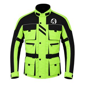 Neon <b>Green</b> Black Motorbike Set for Men Motorcycle Riding Suit Jacket and Trousers Protective Gear Racing Touring Outdoor Wear - Product Image 6