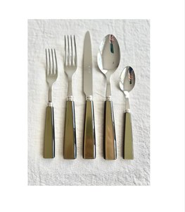 Latest Design Stainless Steel Flatware <b>set</b> <b>For</b> Kitchen Home Use Cutlery <b>set</b> Steel Tableware Decor With Resin Handle <b>Set</b> Used - Product Image 5