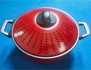 Jeux de casseroles anti adhésifs en acier au carbone, casseroles de cuisine <span class=keywords><strong>avec</strong></span> <span class=keywords><strong>couvercle</strong></span> <span class=keywords><strong>passoire</strong></span>, antiadhésives - Product Image 5