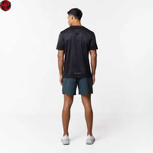 Conjunto de Pantalones Cortos Deportivos para Hombre, Transpirables, de Poliéster, 2 Piezas, para Verano, Ropa Deportiva, Conjuntos de Entrenamiento - Product Image 2