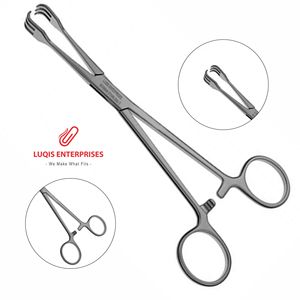 Pinzas de tracción Lahey 3x3 dientes, pinzas de tracción de tejido quirúrgico, instrumento médico quirúrgico de acero inoxidable - Product Image 1