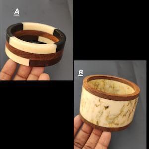 Handmade colorful resin <b>bracelets</b> with s unique fashion jewelry <b>adjustable</b> size for women daily wear accessories - Product Image 2