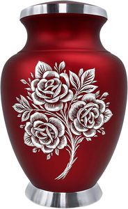 Antique Co White Color Modern Design <b>Large</b> Metal Cremation <b>Urn</b> 3.5 L Capacity Handmade Washable Printing Business <b>Urns</b> - Product Image 3