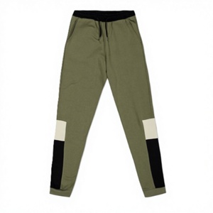 Sports Jogger Pants Eco-Friendly Quick Dry Breathable High Elastic Waist Solid Soft <b>Stretch</b> Fabric Front - Product Image 1