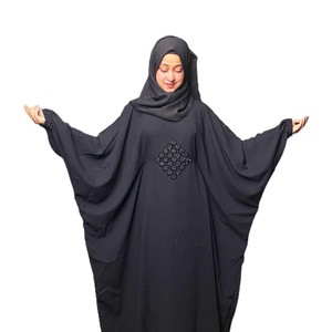 Vestido de oración musulmán Abaya, vestido Abaya con capucha de una pieza, vestido largo maxi para mujer, Jilbab islámico de Dubái con la mejor calidad. - Product Image 3