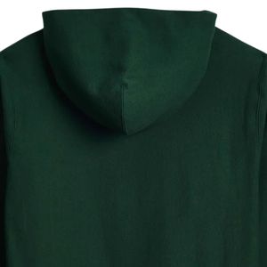 Sweat-shirt à capuche en molleton coupe décontractée, couleur vert forêt, en mélange de coton doux, pull à capuche décontracté, chaud, unisexe, streetwear - Product Image 3