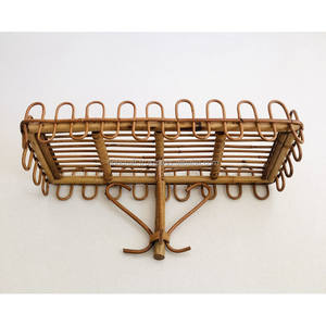 Nordic Vintage Bohemian Rattan Hanging <b>Wall</b> <b>Sticker</b> Flower Shape Handmade in Vietnam for Home <b>Decor</b> with Plant Pattern - Product Image 1