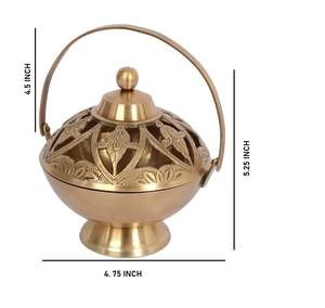 Brûleur d'encens en métal de style traditionnel pour encens indien religieux, écologique, diffusion de parfum longue durée, vente en gros - Product Image 6
