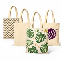 Sac fourre-tout en coton réutilisable avec longues poignées, logo personnalisé imprimé, sac de transport durable pour usage quotidien et courses