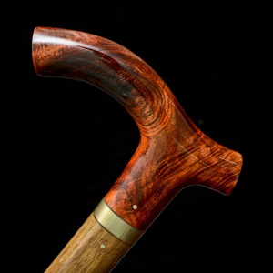 Bâton de marche en bois sculpté écologique pour hommes/femmes seniors, pliable, avec poignée en T, couleur/taille personnalisables, vente en gros - Product Image 6