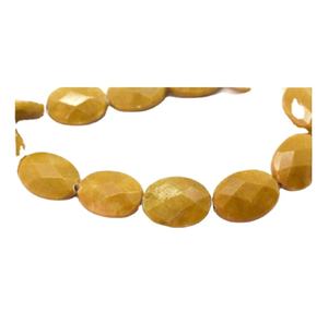 Pepita de jaspe amarillo de alta calidad facetada, piedra preciosa perforada, cadena completa, collar curativo de cristal natural, mayorista - Product Image 1