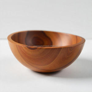 Tazón de Madera de Acacia Ecológico Hecho a Mano, Pulido con Encanto Rústico, Decoración de Mesa de Primera Calidad que Agrega un Ambiente Acogedor al Hogar - Product Image 6