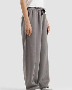Pantalon de survêtement décontracté personnalisé coupe ample et large en toile avec lacets, écologique, léger, imperméable et coupe-vent pour homme - Product Image 4