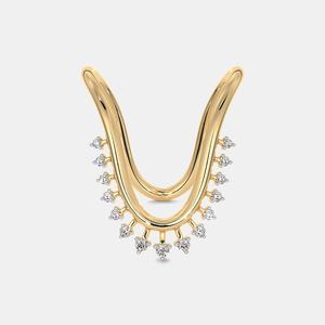 แหวนค็อกเทลดีไซน์เนอร์ Vanki รุ่นใหม่ล่าสุด ทำจากเงินแท้ 925 ชุบทอง 14K ประดับมุก สำหรับผู้หญิง เหมาะสำหรับงานแต่งงาน - Product Image 1