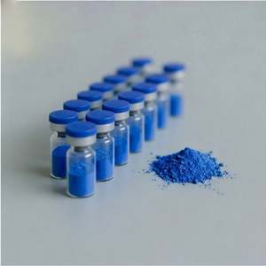 Poudre de Cuivre Bleu GHK Cu Peptide en Flacons 50mg 100mg Haute Pureté pour Formulation Cosmétique, Poudre Fixatrice et Raffermissante Corporelle - Product Image 2