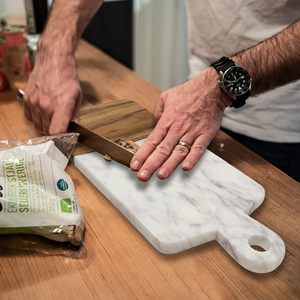 Tabla de cortar de mármol y madera para cocina, tabla de servir, tabla para queso, tabla de carnicero, tabla para preparar alimentos - Product Image 3