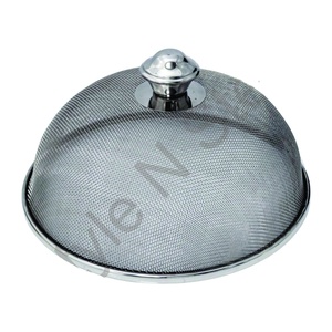 Cubierta de alambre de malla de acero con Nob, cubierta de tapa de utensilios de cocina de Color plateado, cubierta de alambre de malla de alta calidad de acero inoxidable con Nob - Product Image 1