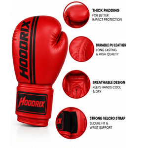 Gants de boxe en cuir synthétique PU pour entraînement sur sac de frappe, sparring, arts martiaux, équipement de fitness, fabrication sur mesure avec impression personnalisée - Product Image 4