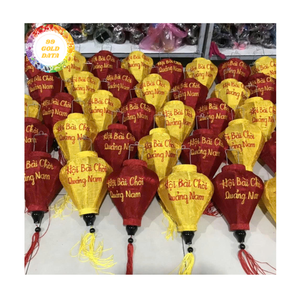 Linternas de seda impermeables, linternas de seda de bambú, luces decorativas para patio, jardín, boda, linternas de seda de Vietnam - Product Image 1