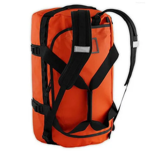 Canvas Duffle <b>Bag</b> for Travel Gym Sports Lightweight Waterproof 30-40L White Black Straps Zipper - Product Image 3
