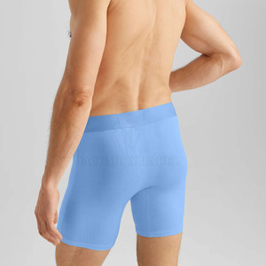 Nueva Llegada, Venta al Por Mayor, Calzoncillos Boxer de Algodón y Elastano para Hombre, Tejido Acanalado, Suave al Tacto, Transpirable, Uso Diario, Larga Duración - Product Image 4