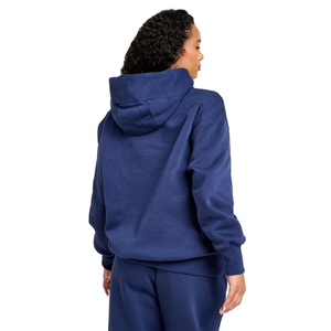 Stylish Winter Women Oversized <b>Tracksuit</b> 100 Percent Cotton Fleece Pullover Hoodie Set Casual Streetwear Navy Blue - Product Image 5