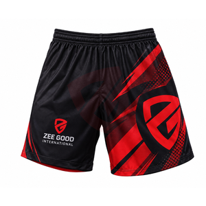 Custom Grappling Training Workout MMA Shorts For Men Breathable Quick Dry <b>Plain</b> Stretch Soft Gym Muay Thai Wrestling Shorts - Product Image 1
