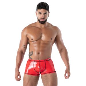 Jockstrap sexy noir effet cuir pour homme, style fetish, avec soutien intégré - Product Image 3