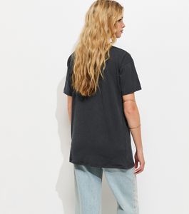 T-shirt oversize gris foncé Mickey effet délavé - Product Image 5